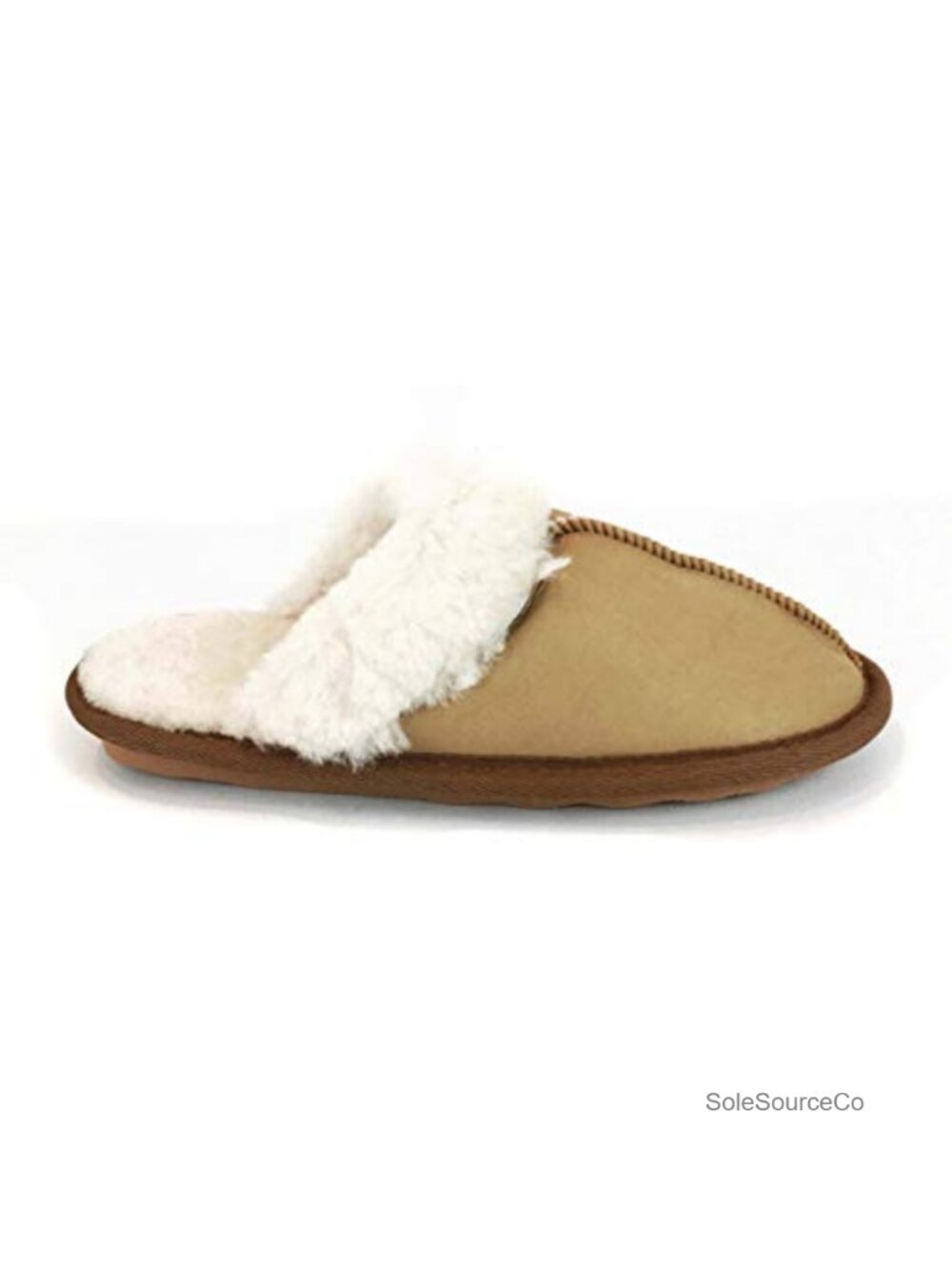 Genuine Shearling Women's Slippers Slip On Cozy House Shoes